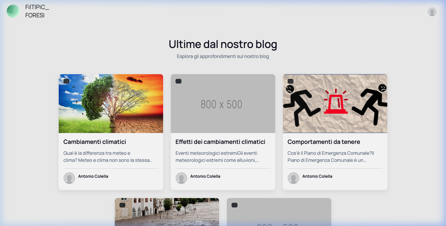 Elenco degli articoli nel Blog