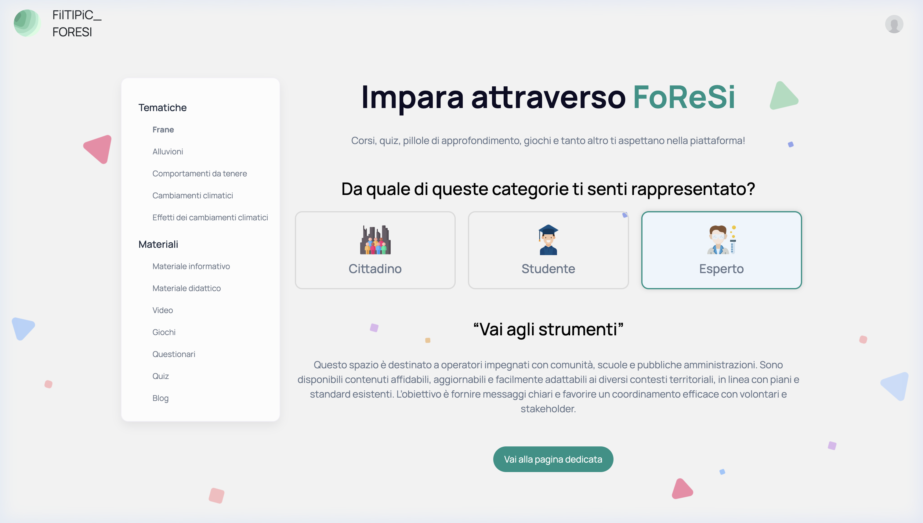 Homepage di PIS FORESI