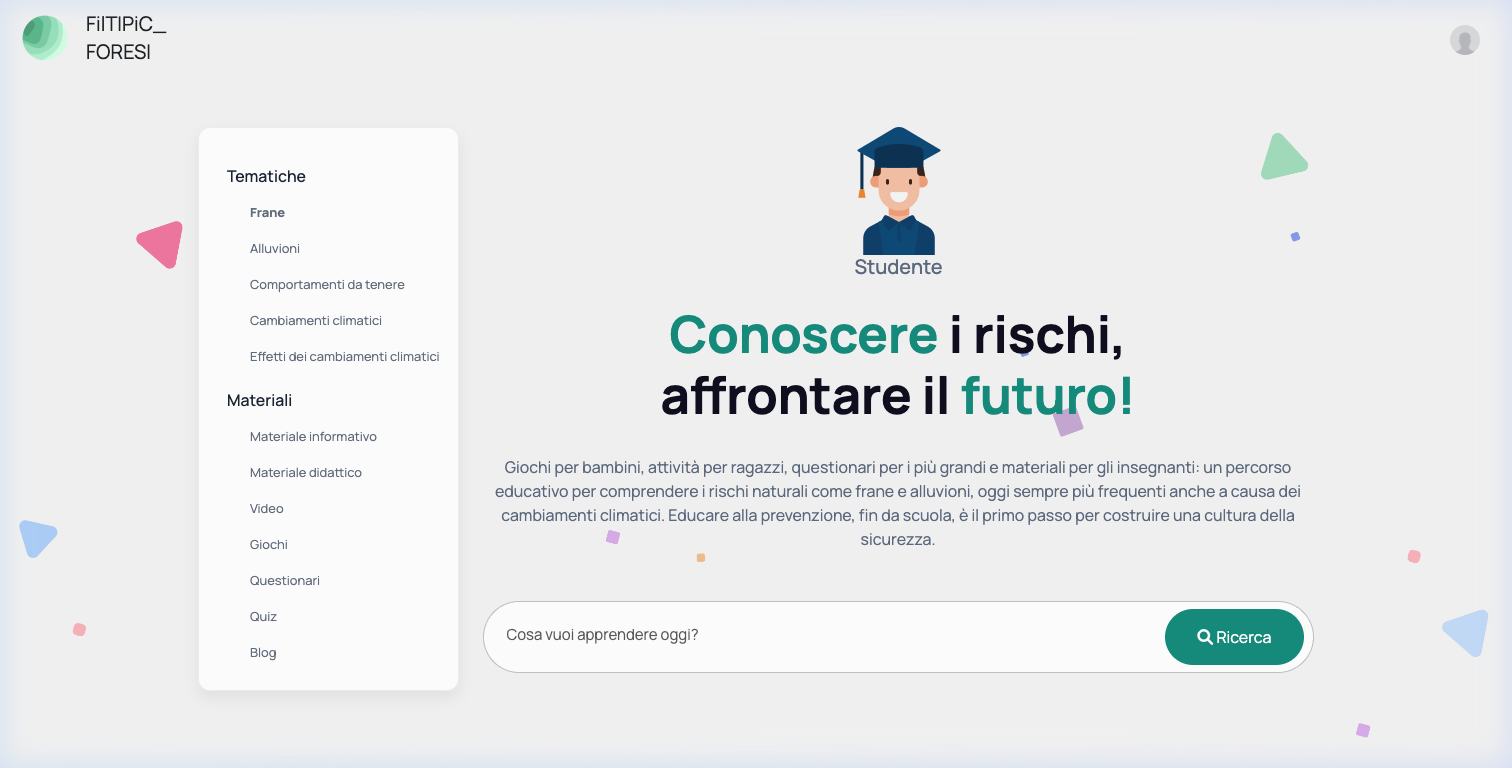 Dashboard del percorso Studente
